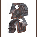 BLIKVANGER houtskool en krijt 90 x 112 cm